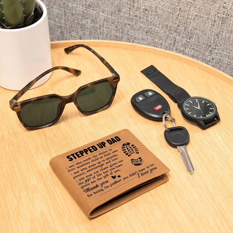 To My Stepdad Gift of Life – Leather Wallet