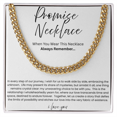 Cuban Link Chain Necklace - Promise Necklace