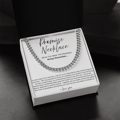 Cuban Link Chain Necklace - Promise Necklace
